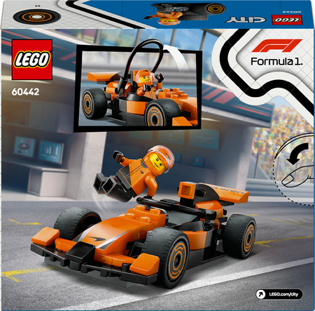 LEGO City 60442 Kierowca F1 i Bolid McLaren Samochód Wyścigówka Formuła 1