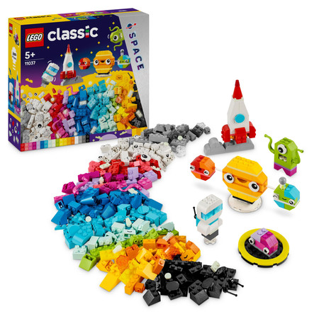 LEGO Classic Kosmos 11037 Kreatywne Planety Układ Słoneczny Świecące klocki