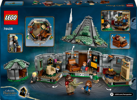 LEGO Harry Potter 76428 Chatka Hagrida Otwierany Dom 5 Figurek + Akcesoria
