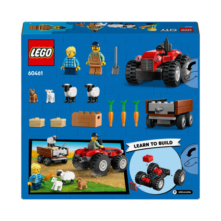 LEGO 60461 City - Czerwony traktor z przyczepą i owcą Wieś Rolnik zwierzęta