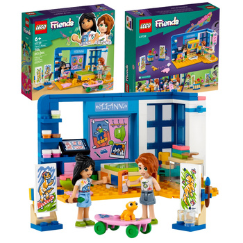 LEGO Friends 41739 Pokój Liann Pracownia Sztuki Sypialnia 2 Figurki + Gekon