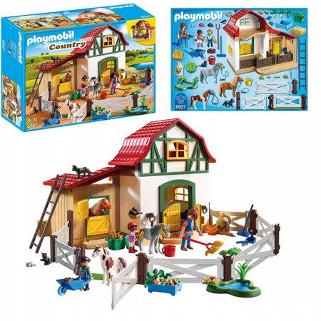 Playmobil Country 6927 Stajnia Stadnina Kucyków Konie Figurki Farma