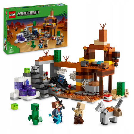 LEGO Minecraft 21263 Kopalnia w Badlandach Creeper Pająk Szlamy TNT Wybuch