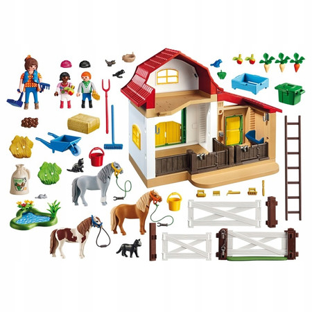 Playmobil Country 6927 Stajnia Stadnina Kucyków Konie Figurki Farma