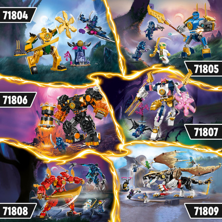 LEGO Ninjago Ruchomy Mech Żywiołu Technologii Sory 71807 Sora i wojownik