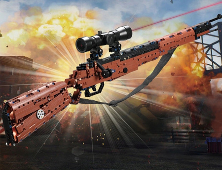 Klocki Cada Strzelający Karabin Snajperski Broń Pistolet Karabiner 98K 653