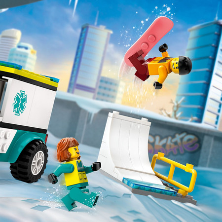 LEGO City 60403 Karetka i snowboardzista Ambulans