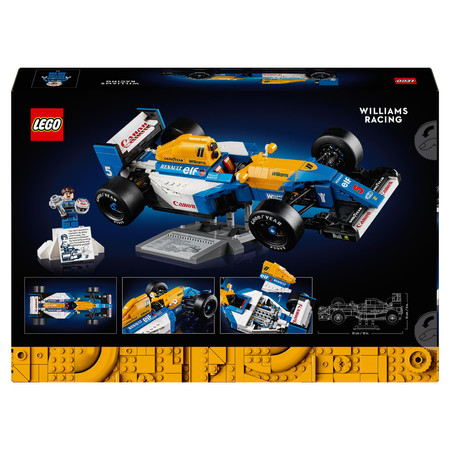LEGO ICONS 10353 Williams Racing FW14B i Nigel Mansell Formuła 1 Wyścigówka