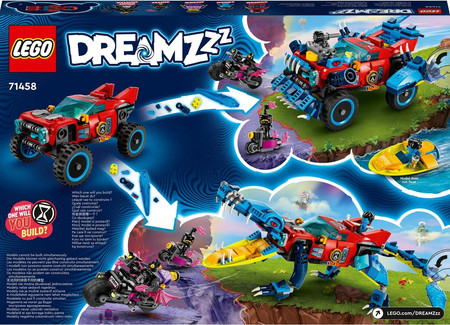 LEGO DREAMZzz 71458 Krokodylowy samochód Superszybka terenówka 2w1