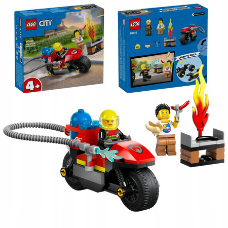 LEGO City Straż Pożarna 60410 Strażacki Motocykl Ratunkowy Motor Łatwe 4+