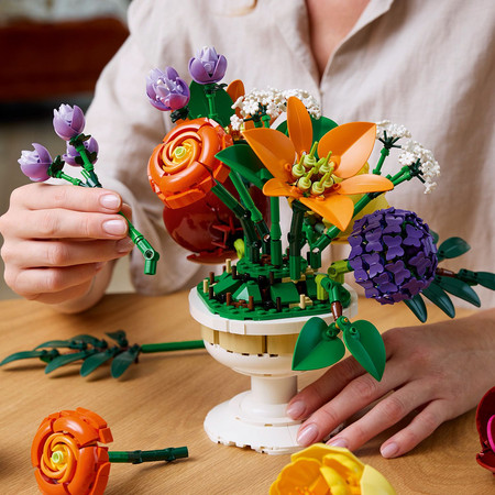 LEGO ICONS 10345 Botanicals Kwiatowa Kompozycja Kwiaty Rośliny Bukiet
