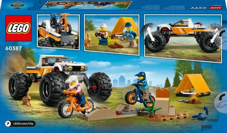 OUTLET LEGO City Samochód Terenowy Biwak + namiot rowery 60387