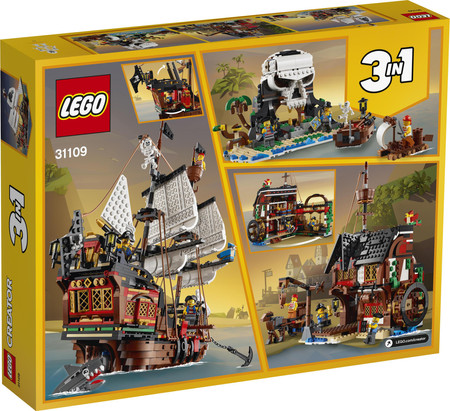 LEGO Creator 3 w 1 31109 Statek Piracki Karczma Wyspa Czaszek Piratów 3in1