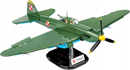 Cobi 5744 Polskie Klocki Wojskowe Model Samolot IL-2M3 Shturmovik II Wojna