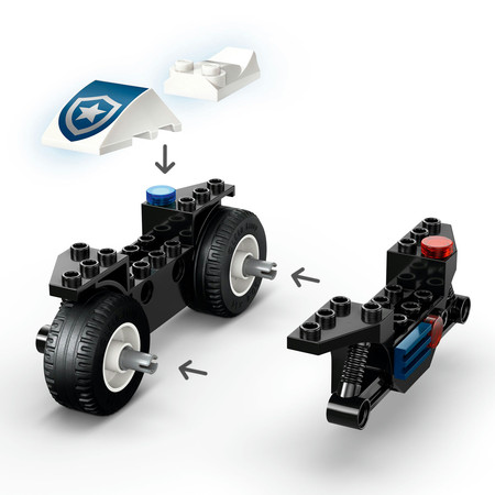 LEGO City 60455 Pościg na Motocyklu Policyjnym Miasto Policja Złodziej
