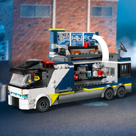 LEGO City Policja Samochód ciężarówka z laboratorium kryminalnym 60418