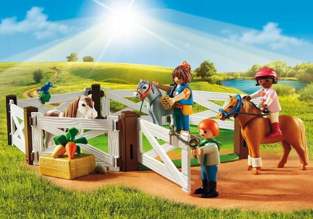 Playmobil Country 6927 Stajnia Stadnina Kucyków Konie Figurki Farma