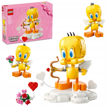 LEGO ICONS 40824 Kanarek Tweety Kupidyn Łuk Starzała Bukiet Serce Figurka