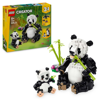 LEGO 31165 Creator 3w1 Dzikie zwierzęta rodzina pand Zwierzęta Orka Pingwin