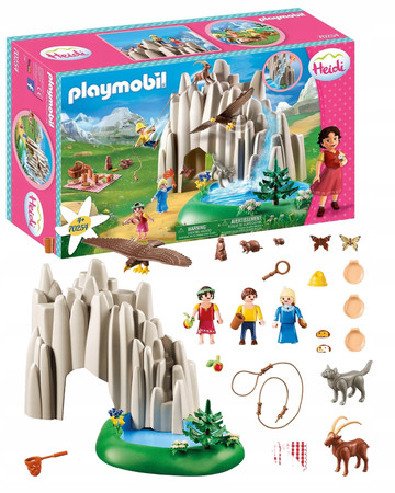 PLAYMOBIL HEIDI 70254 Kryształowe Jezioro Wieś Góry