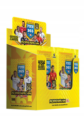 Panini Adrenalyn XL FIFA 365 2026 – BOX 50 saszetek z kartami