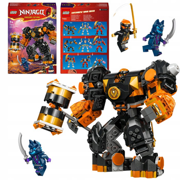 LEGO Ninjago Robot żywiołu ziemi Cole'a 71806 Ruchomy Mech Ninja 2 Figurki