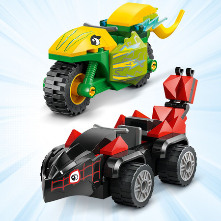 LEGO Marvel Spidey 11198 Pościg Spina za Electro w Dinopojeździe Autko 4+