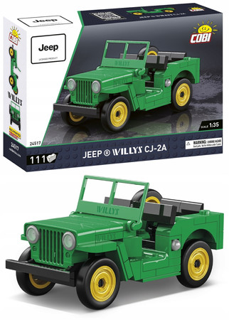 COBI 24517 JEEP WILLYS CJ-2A Wersja Zielona 111 KL.