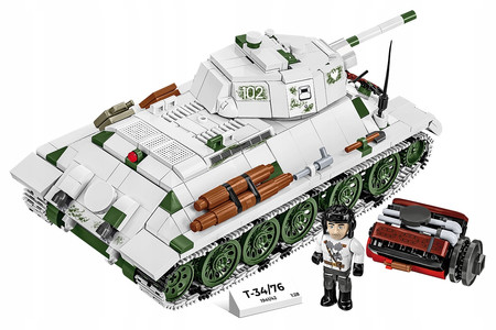 Klocki Wojskowe COBI  2595 H T-34/76 mod. 1941/42 Czołg Radziecki