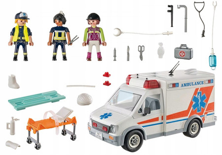 Playmobil City Action Ambulans Karetka pogotowia z światłem dźwiękiem 71232