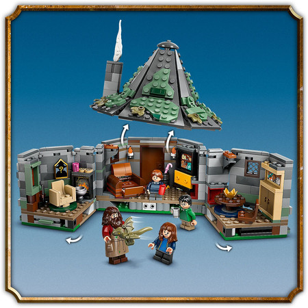 LEGO Harry Potter 76428 Chatka Hagrida Otwierany Dom 5 Figurek + Akcesoria