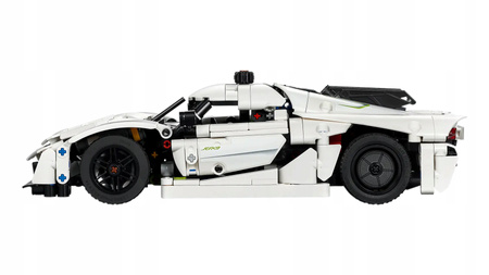 LEGO Technic 42184 Biały hipersamochód Koenigsegg Jesko Absolut Samochód