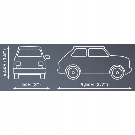 Polskie Klocki Cobi Samochód Auto Fiat 126P 24530 Żółty Maluch Autko