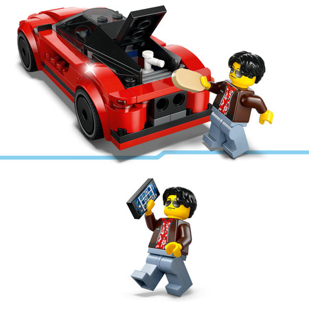 LEGO CITY 60448 Czerwony samochód sportowy