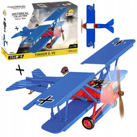 Klocki COBI 2994 Samolot Fokker D. VII figurka Rudolfa Bertholda