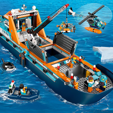 LEGO City 60368 Arktyczny statek badawczy Łódź
