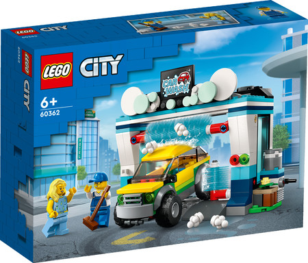 LEGO City 60362 Auto Samochód Myjnia Obrotowe szczotki 2 Figurki Miasto