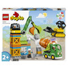 LEGO Duplo Plac Budowy Dźwig Betoniarka 3 figurki 10990