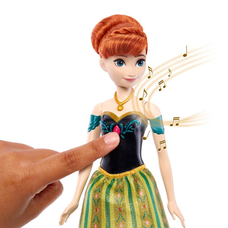 Lalka Mattel Kraina Lodu Śpiewająca w języku niemieckim  Anna 30 cm HMG45