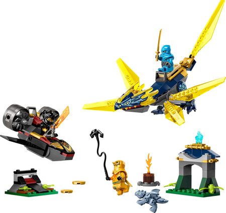 LEGO Ninjago Nya i Arin - bitwa na grzbiecie małego smoka 71798