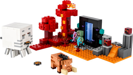LEGO Minecraft Portal do Netheru 21255 Wojownik Orków Strzelający GHAST