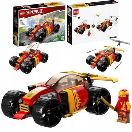 LEGO Ninjago Samochód wyścigowy ninja Kaia EVO Auto Pojazd + Figurka 71780