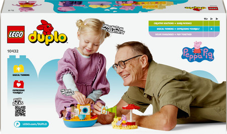 LEGO Duplo 10432 Świnka Peppa i Rejs Łodzią Statek Duże Klocki dla 2 3 4lat