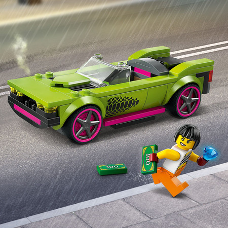 LEGO City Policja 60415 Pościg radiowozu za muscle carem 2 x Samochód Auto