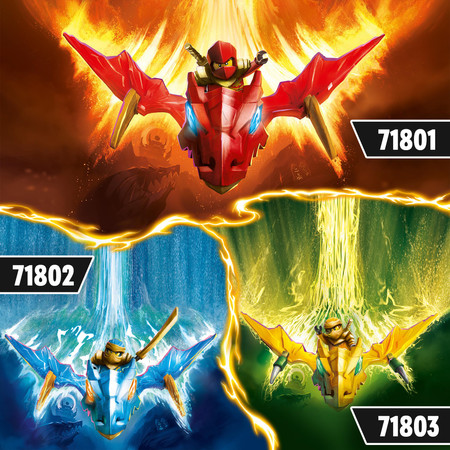 LEGO Ninjago Arin z kataną i atak smoka 71803 Złoty Ogon Bitwa Wojownik