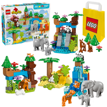 LEGO Duplo 10446 Rodziny dzikich zwierząt 3 w 1 Nowość 2+ Duży Zestaw