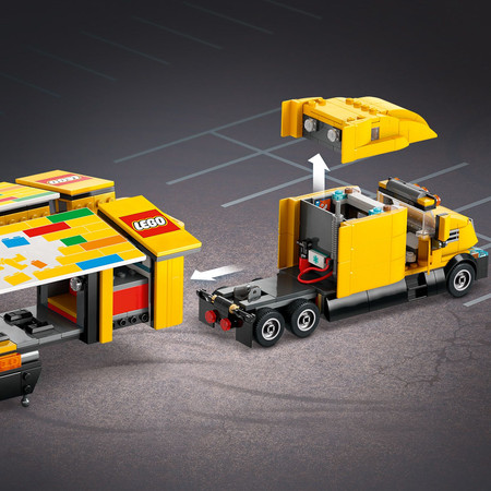 LEGO City 60440 Żółta Ciężarówka Dostawcza Samochód Wózek Widłowy 4 Figurki