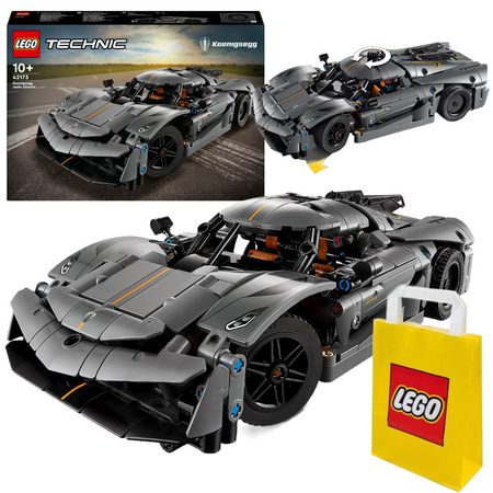 LEGO Technic 42173 Koenigsegg Jesko Absolutny szary hipersamochód