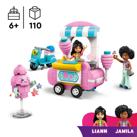 LEGO 42643 Friends - Stoisko z watą cukrową i skuter Candy