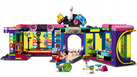 LEGO Friends 41708 Automat w dyskotece Kręgielnia Strefa Gier 3 Figurki